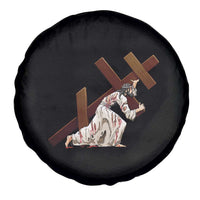 Orthodox Easter Jesius Is Carrying The Orthodox Cross Spare Tire Cover