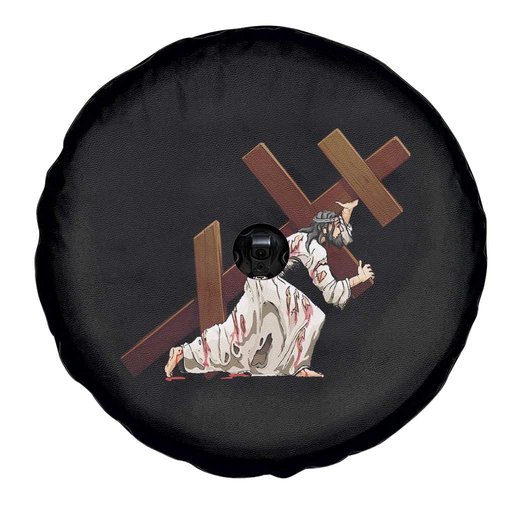 Orthodox Easter Jesius Is Carrying The Orthodox Cross Spare Tire Cover