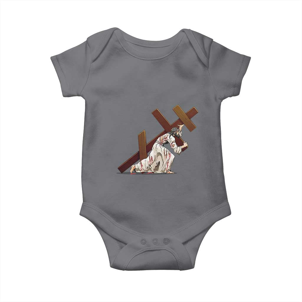Orthodox Easter Jesius Is Carrying The Orthodox Cross Baby Onesie