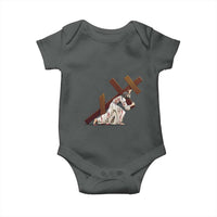 Orthodox Easter Jesius Is Carrying The Orthodox Cross Baby Onesie