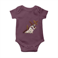 Orthodox Easter Jesius Is Carrying The Orthodox Cross Baby Onesie