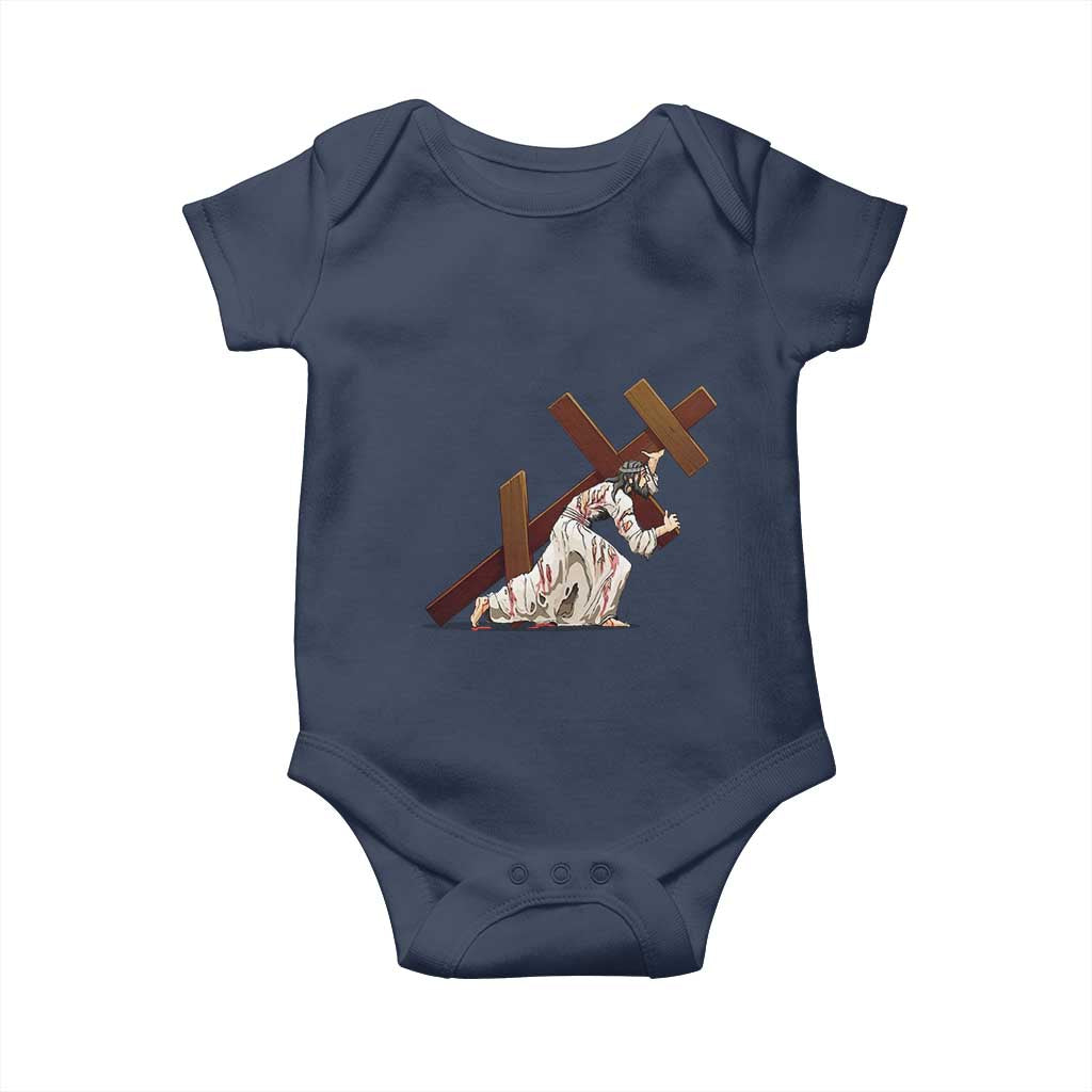 Orthodox Easter Jesius Is Carrying The Orthodox Cross Baby Onesie