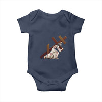 Orthodox Easter Jesius Is Carrying The Orthodox Cross Baby Onesie