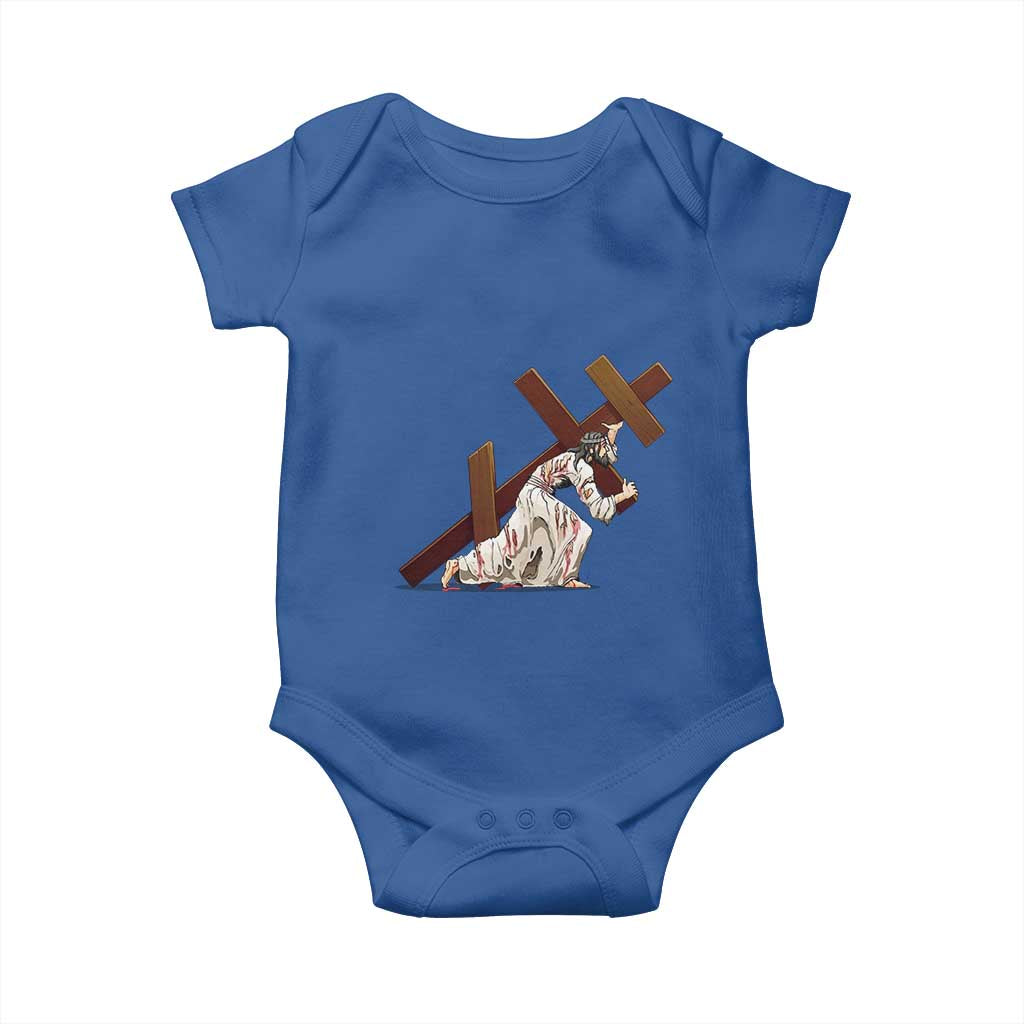 Orthodox Easter Jesius Is Carrying The Orthodox Cross Baby Onesie