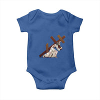 Orthodox Easter Jesius Is Carrying The Orthodox Cross Baby Onesie