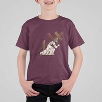 Orthodox Easter Jesius Is Carrying The Orthodox Cross T Shirt For Kid