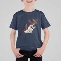 Orthodox Easter Jesius Is Carrying The Orthodox Cross T Shirt For Kid