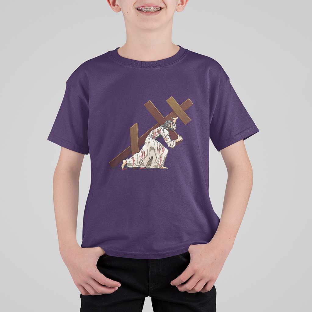 Orthodox Easter Jesius Is Carrying The Orthodox Cross T Shirt For Kid