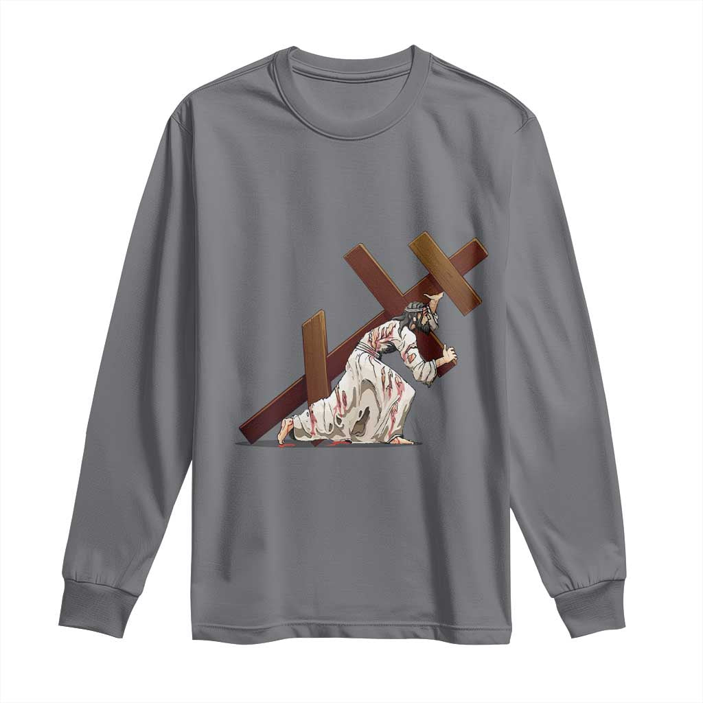 Orthodox Easter Jesius Is Carrying The Orthodox Cross Long Sleeve Shirt