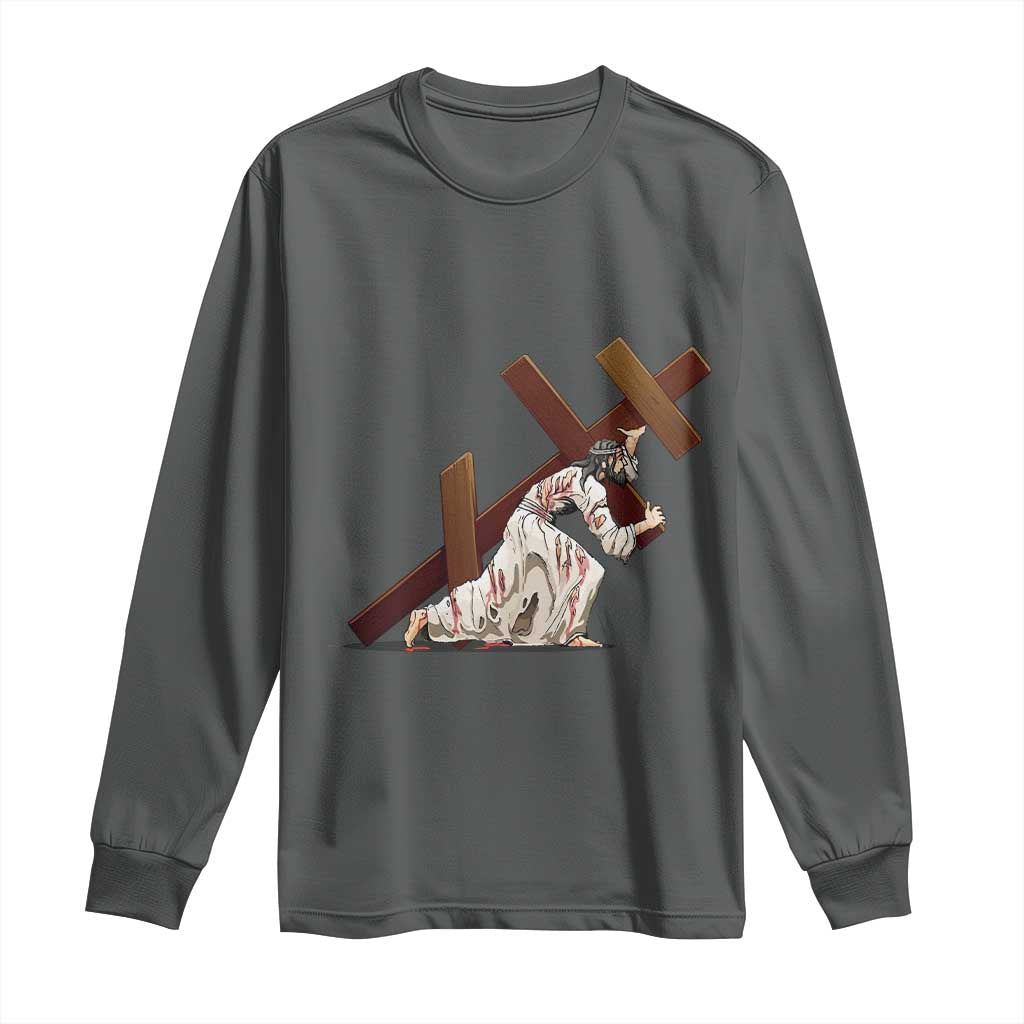 Orthodox Easter Jesius Is Carrying The Orthodox Cross Long Sleeve Shirt