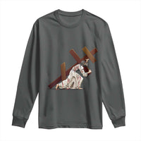 Orthodox Easter Jesius Is Carrying The Orthodox Cross Long Sleeve Shirt