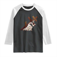 Orthodox Easter Jesus Is Carrying The Orthodox Cross Raglan Shirt