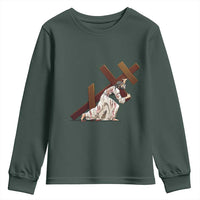 Orthodox Easter Jesius Is Carrying The Orthodox Cross Youth Sweatshirt