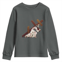 Orthodox Easter Jesius Is Carrying The Orthodox Cross Youth Sweatshirt