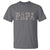Funny Papa Hunting T Shirt Deer Hunter Father's Day Camouflage Flag