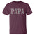 Funny Papa Hunting T Shirt Deer Hunter Father's Day Camouflage Flag