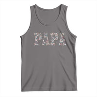 Funny Papa Hunting Tank Top Deer Hunter Father's Day Camouflage Flag