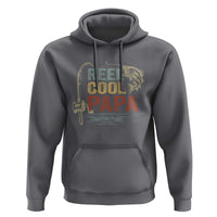 Funny Reel Cool Papa Hoodie Fishing Dad Fisherman Father's Day