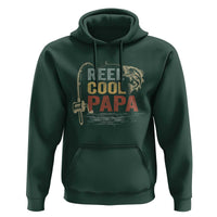 Funny Reel Cool Papa Hoodie Fishing Dad Fisherman Father's Day