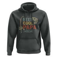 Funny Reel Cool Papa Hoodie Fishing Dad Fisherman Father's Day