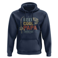 Funny Reel Cool Papa Hoodie Fishing Dad Fisherman Father's Day