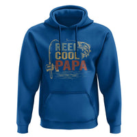 Funny Reel Cool Papa Hoodie Fishing Dad Fisherman Father's Day