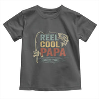 Funny Reel Cool Papa Toddler T Shirt Fishing Dad Fisherman Father's Day