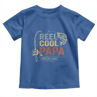 Funny Reel Cool Papa Toddler T Shirt Fishing Dad Fisherman Father's Day