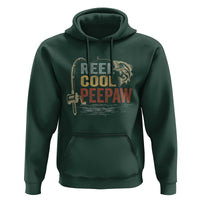 Funny Reel Cool Peepaw Hoodie Fishing Grandpa Fisherman Father's Day