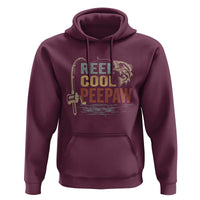 Funny Reel Cool Peepaw Hoodie Fishing Grandpa Fisherman Father's Day