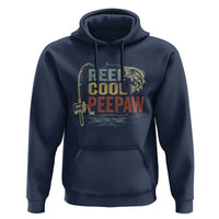 Funny Reel Cool Peepaw Hoodie Fishing Grandpa Fisherman Father's Day