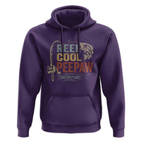 Funny Reel Cool Peepaw Hoodie Fishing Grandpa Fisherman Father's Day