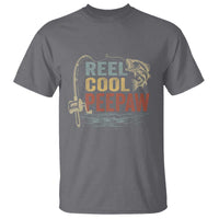 Funny Reel Cool Peepaw T Shirt Fishing Grandpa Fisherman Father's Day