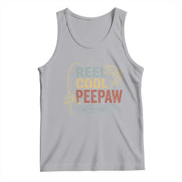 Funny Reel Cool Peepaw Tank Top Fishing Grandpa Fisherman Father's Day