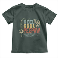 Funny Reel Cool Peepaw Toddler T Shirt Fishing Grandpa Fisherman Father's Day