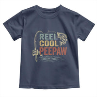 Funny Reel Cool Peepaw Toddler T Shirt Fishing Grandpa Fisherman Father's Day