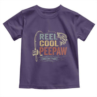 Funny Reel Cool Peepaw Toddler T Shirt Fishing Grandpa Fisherman Father's Day