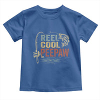 Funny Reel Cool Peepaw Toddler T Shirt Fishing Grandpa Fisherman Father's Day
