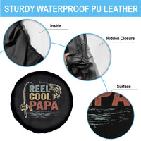 Funny Reel Cool Papa Spare Tire Cover Fishing Dad Fisherman Father's Day