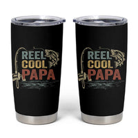 Funny Reel Cool Papa Tumbler Cup Fishing Dad Fisherman Father's Day