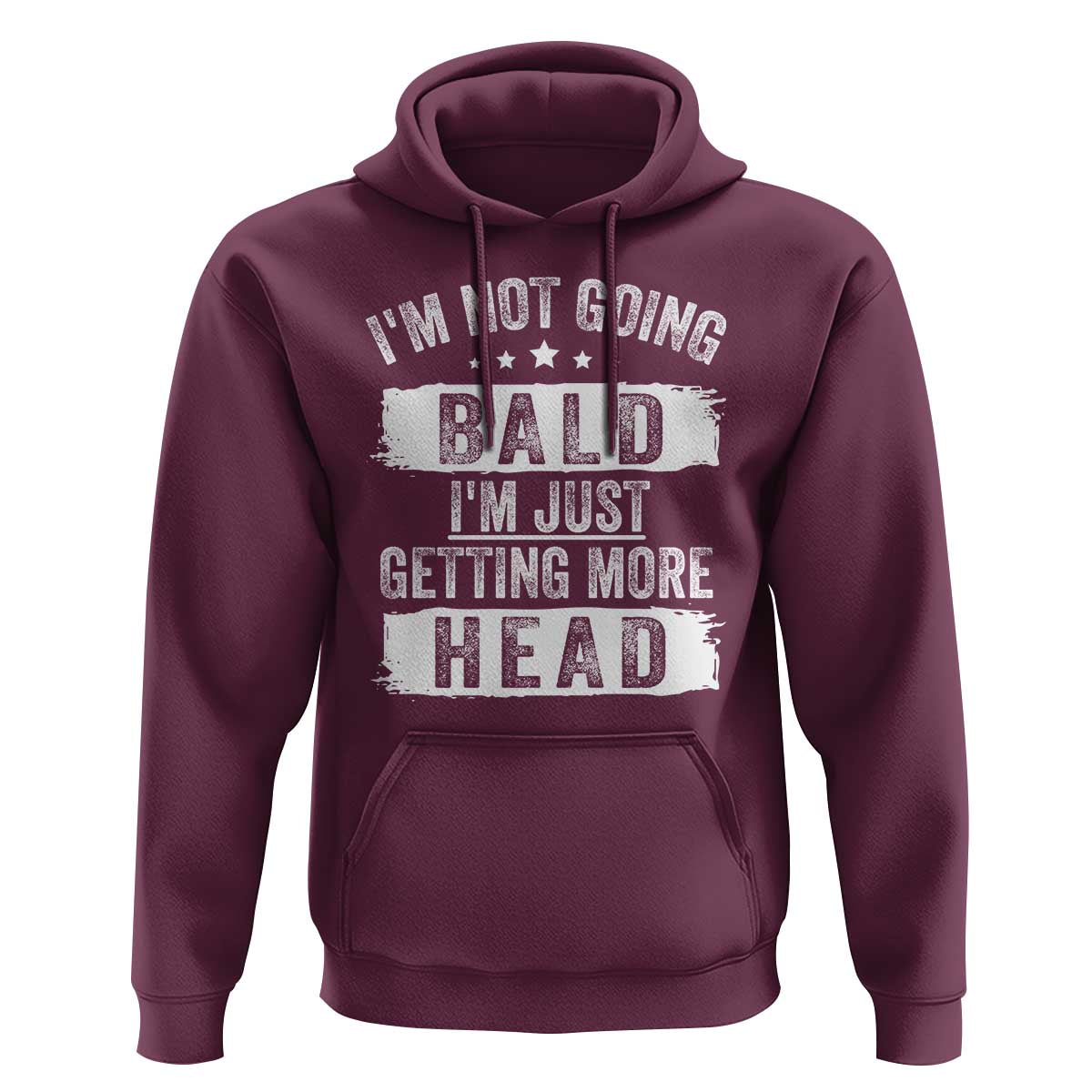 Funny I'm Not Going Bald I'm Just Getting More Head Hoodie Bald Guy