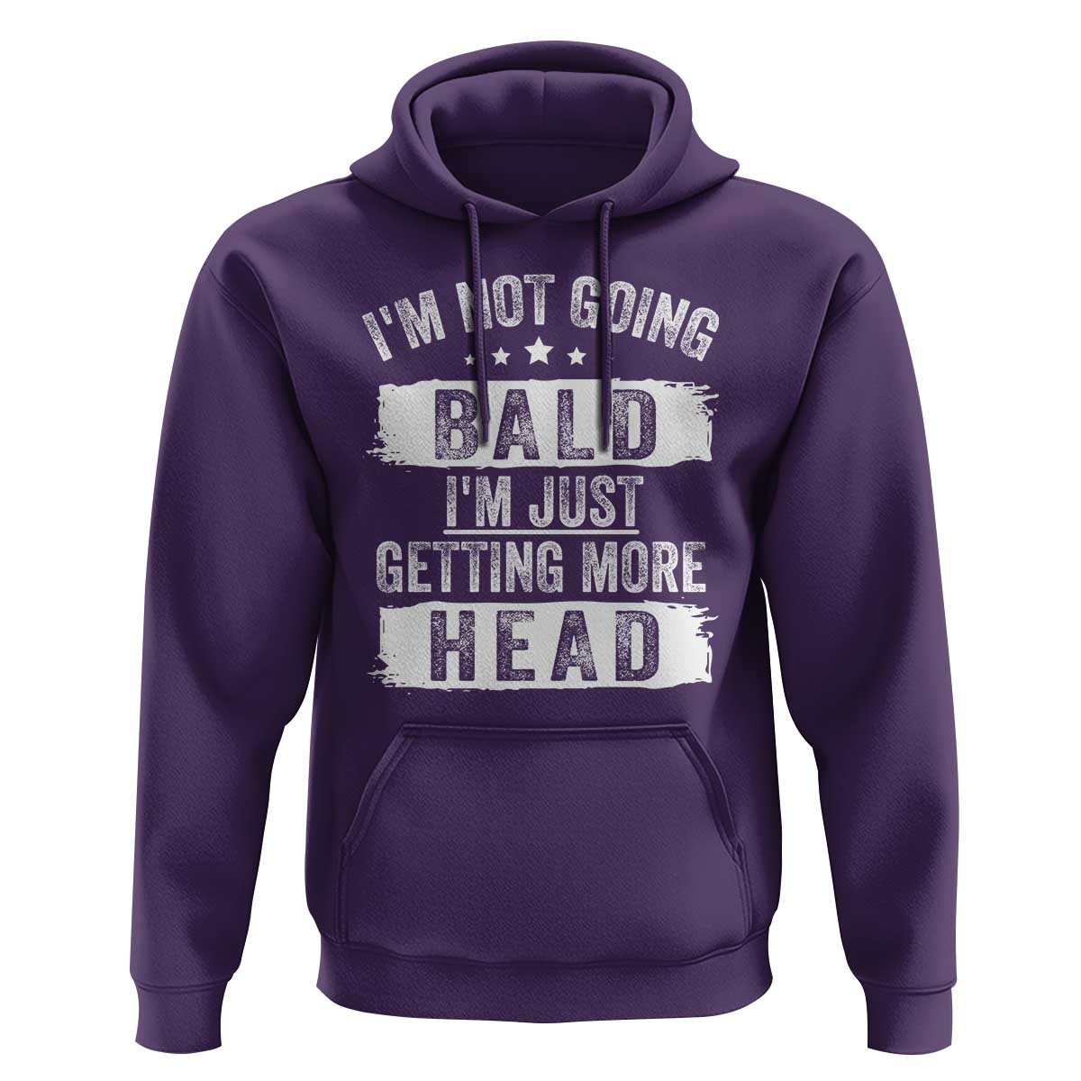 Funny I'm Not Going Bald I'm Just Getting More Head Hoodie Bald Guy