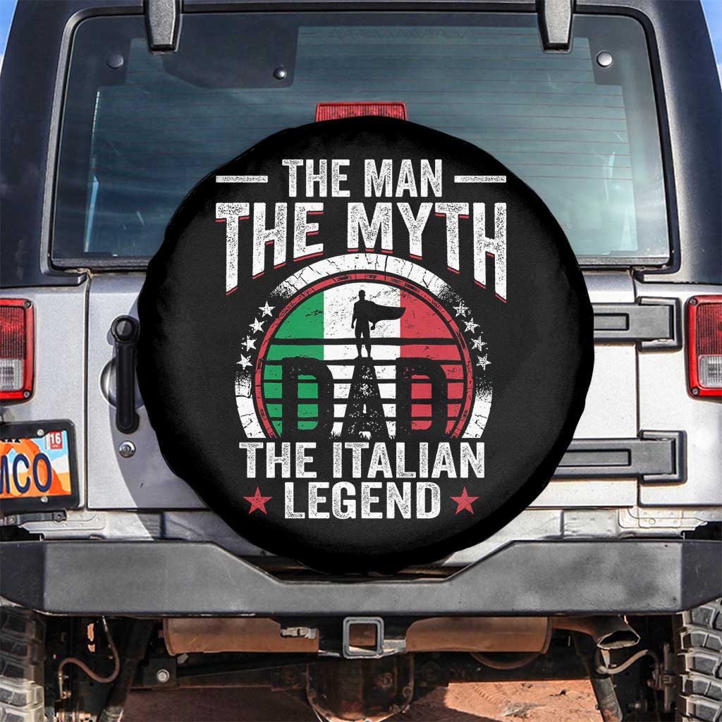 Funny Italian Dad Spare Tire Cover The Man The Myth The Italian Legend