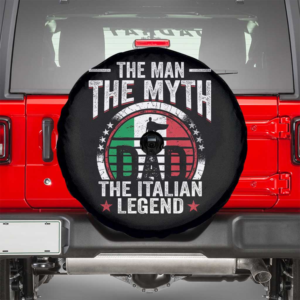 Funny Italian Dad Spare Tire Cover The Man The Myth The Italian Legend