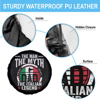 Funny Italian Dad Spare Tire Cover The Man The Myth The Italian Legend