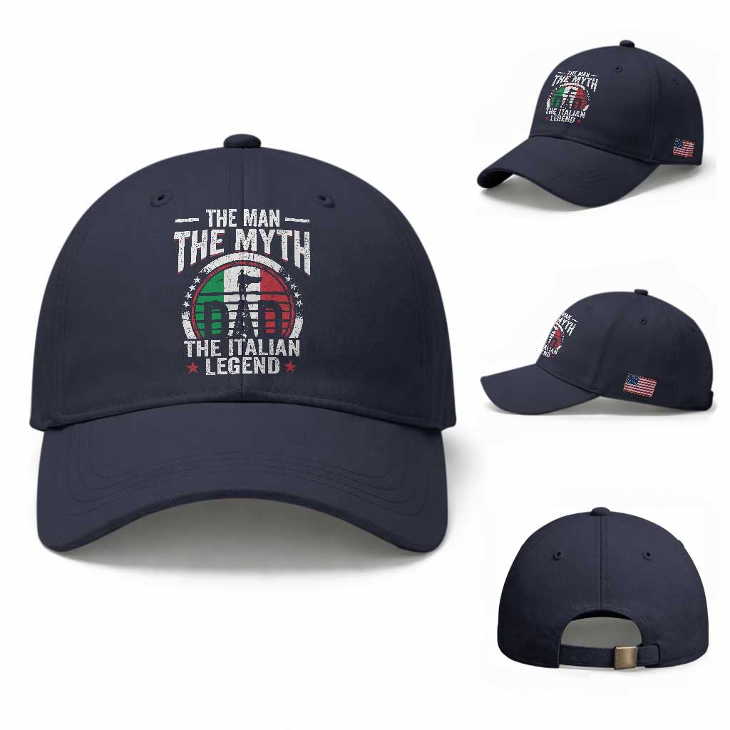 Funny Italian Dad Baseball Cap The Man The Myth The Italian Legend