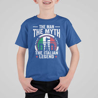 Funny Italian Dad T Shirt For Kid The Man The Myth The Italian Legend