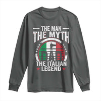 Funny Italian Dad Long Sleeve Shirt The Man The Myth The Italian Legend