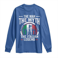 Funny Italian Dad Long Sleeve Shirt The Man The Myth The Italian Legend