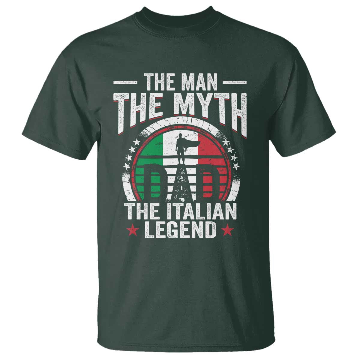 Funny Italian Dad T Shirt The Man The Myth The Italian Legend